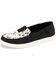 Image #1 - Yellow Box Women's Olevia Cow Print Slip-On Shoe - Moc Toe, Black/white, hi-res