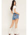 Image #3 - Wrangler Women's Tallulah Medium Wash High Rise Cowboy Denim Shorts, Medium Wash, hi-res