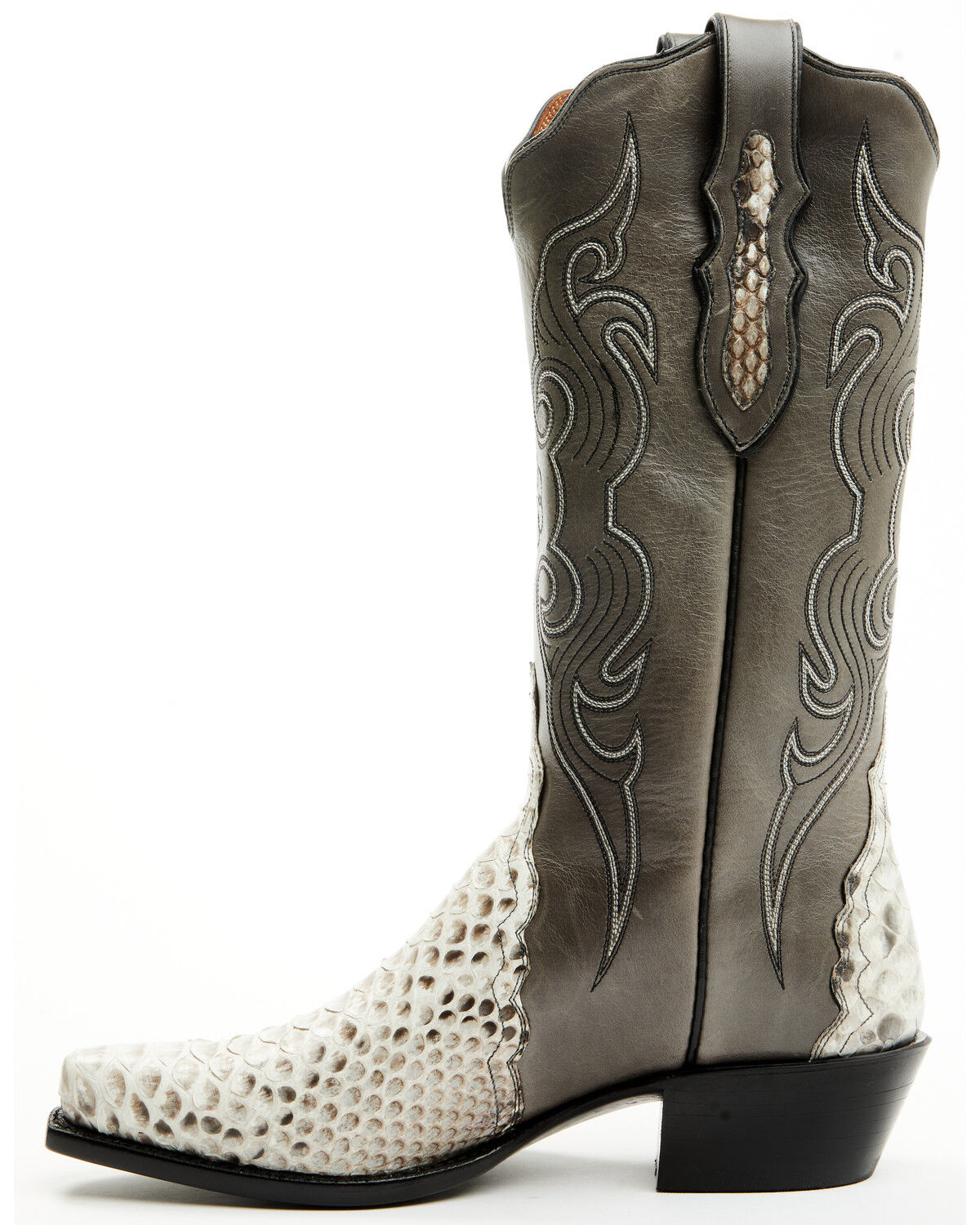 Image #3 - Tony Lama Women's Boot Barn Exclusive Exotic Python Tall Western Boots - Snip Toe, Natural, hi-res