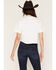 Image #4 - Junk Food Clothing Women's Budweiser Clydesdale Short Sleeve Cropped Graphic Tee, White, hi-res
