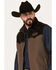 Image #2 - Cinch Men's Solid Twill Concealed Carry Zip Vest, Brown, hi-res
