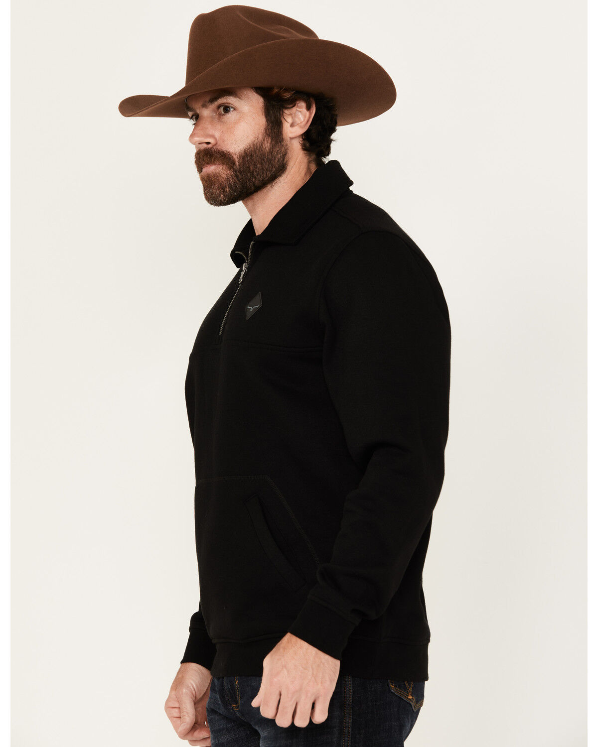 Image #2 - Kimes Ranch Men's Boot Barn Exclusive Diamond Head Solid Logo Pullover, Black, hi-res