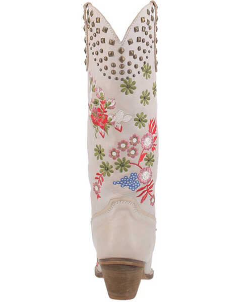 Image #5 - Dingo Women's Poppy Western Boot - Snip Toe , Off White, hi-res
