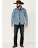 Image #3 - Cody James Men's Coasting Light Wash Button-Front Unlined Denim Jacket, Indigo, hi-res