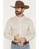Image #1 - RANK 45&reg; Men's Cowboy Trail Geo Print Long Sleeve Button-Down Stretch Western Shirt, Cream, hi-res