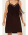Image #3 - Shyanne Women's Embroidered Fringe Sleeveless Mini Dress, Chocolate, hi-res