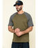 Image #1 - Hawx Men's Olive Midland Short Sleeve Baseball Work T-Shirt, Olive, hi-res