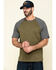 Hawx Men's Olive Midland Short Sleeve Baseball Work T-Shirt , Olive, hi-res