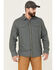 Image #1 - Brothers and Sons Men's Small Check Plaid Long Sleeve Button-Down Western Shirt , Indigo, hi-res