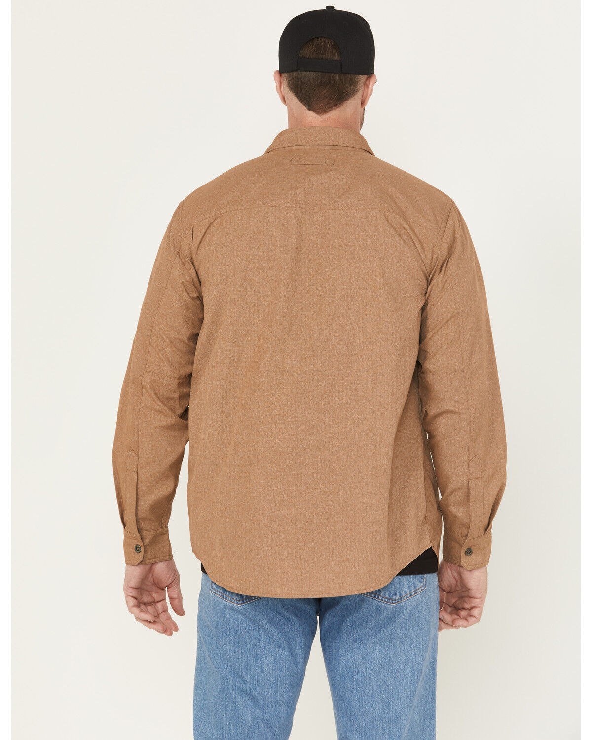 Image #4 - Thorogood Men's Convertible Long Sleeve Work Shirt, Lt Brown, hi-res