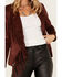 Image #3 - Shyanne Women's Fringe Faux Suede Blazer, Chestnut, hi-res