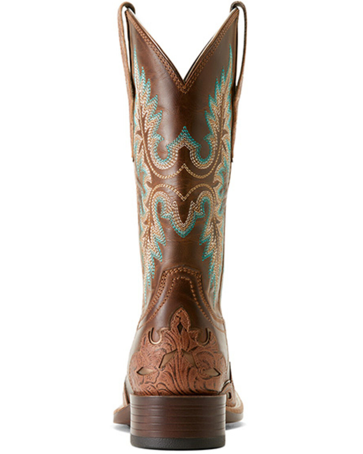 Image #3 - Ariat Women's Bryce Canyon Floral Embossed Western Boots - Square Toe, Brown, hi-res
