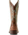 Image #3 - Ariat Women's Bryce Canyon Floral Embossed Western Boots - Square Toe, Brown, hi-res