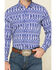 Image #4 - Rock & Roll Denim Men's Ikat Southwestern Print Long Sleeve Western Shirt , Blue, hi-res
