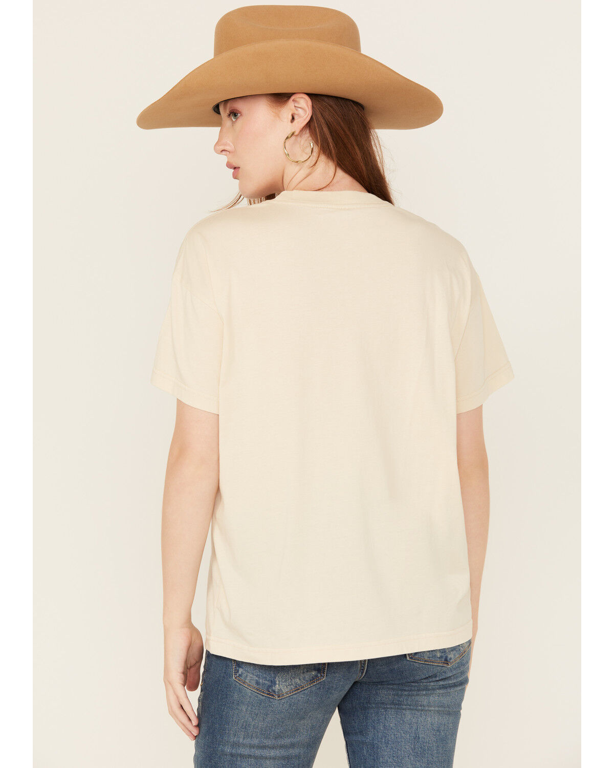 Image #4 - Cleo + Wolf Women's Oversized Short Sleeve Graphic Tee, Sand, hi-res