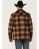 Image #4 - Powder River Outfitters Men's Plaid Print Heavy Brushed Wool Snap Jacket, Brown, hi-res