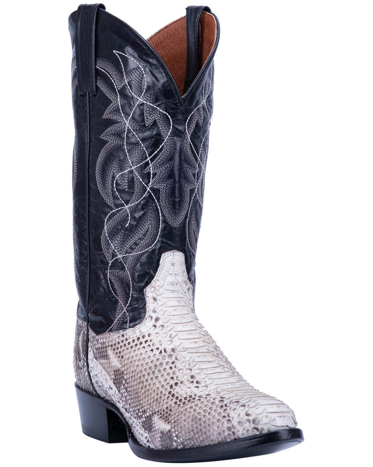 Image #1 - Dan Post Men's Manning Western Boots - Round Toe, Python, hi-res