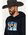 Image #2 - Rock & Roll Denim Men's Long Horn Desert Graphic Hooded Sweatshirt, , hi-res