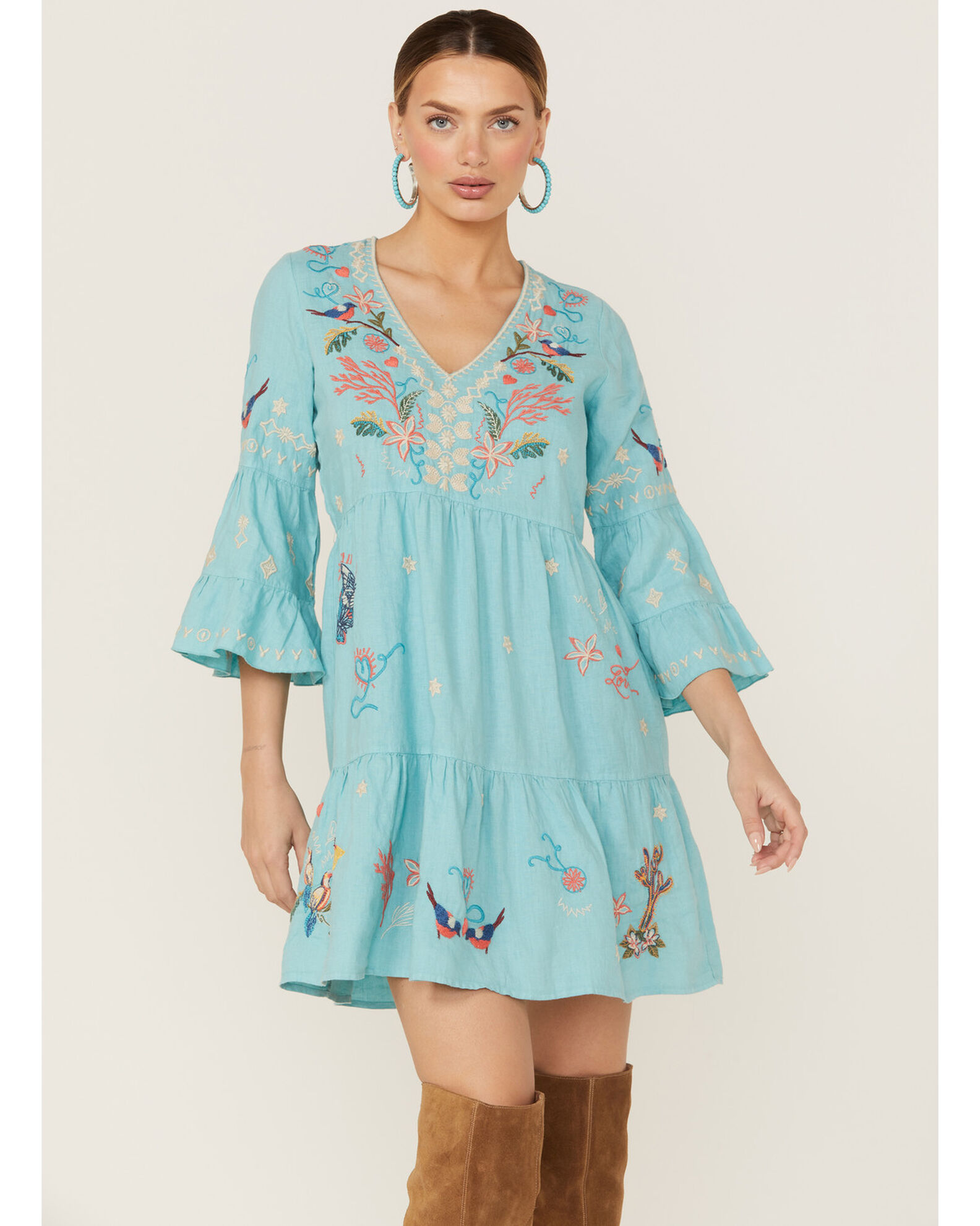 Johnny Was Women s Zoe Easy Tiered Dress Country Outfitter