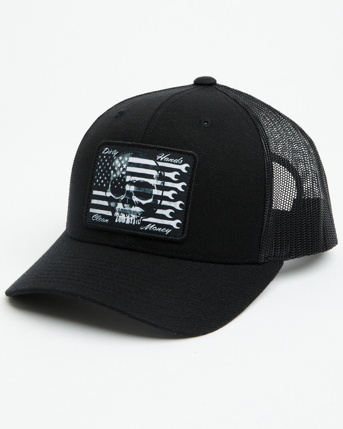 Troll Co Men's Flagship Patriotic Ball Cap, Black, hi-res