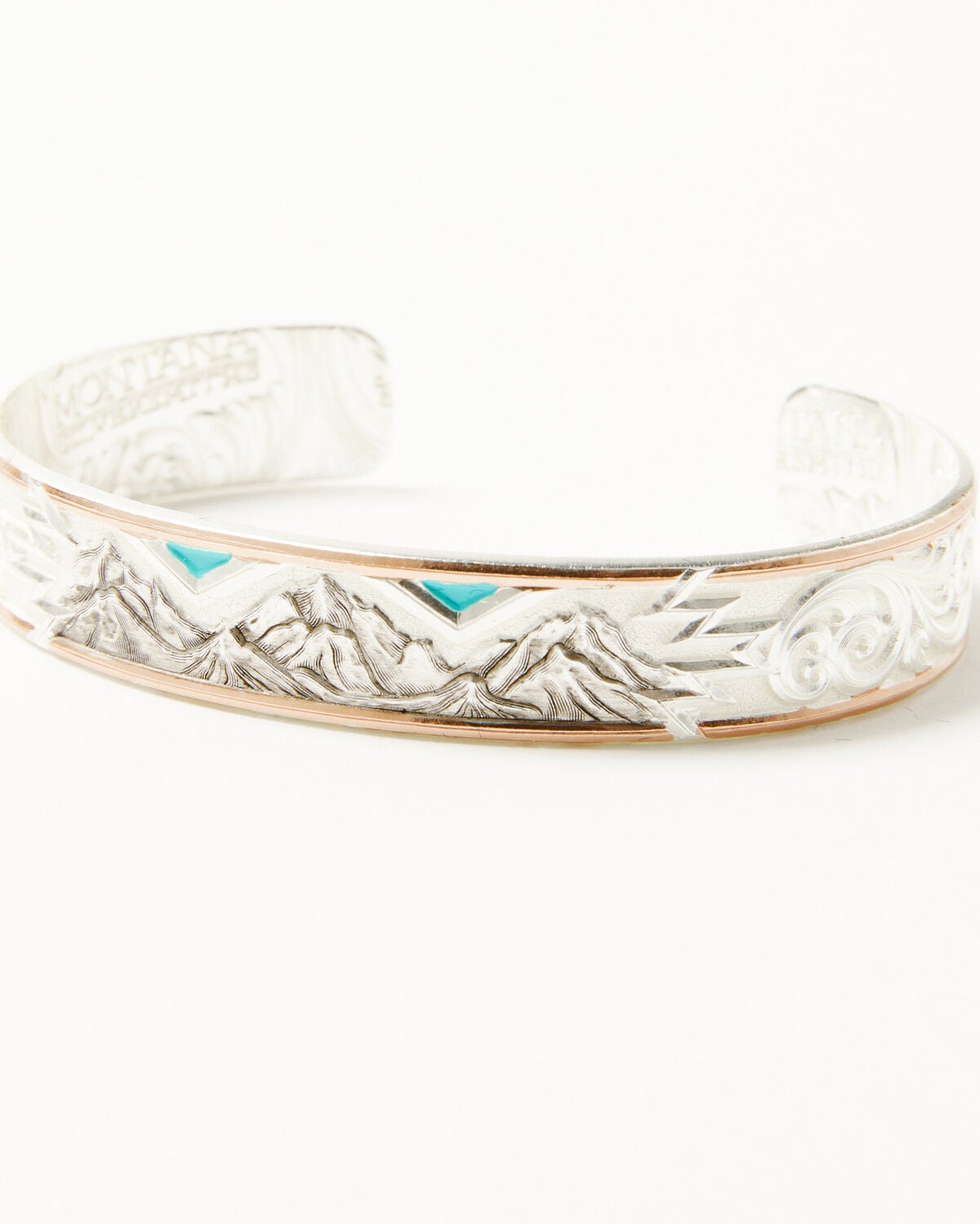 Montana Silversmiths X Ian Munsick Cloudy Mountain Bracelet Cuff, Multi, hi-res