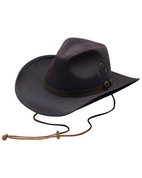 Image #1 - Outback Trading Co. Oilskin Trapper Hat, Brown, hi-res
