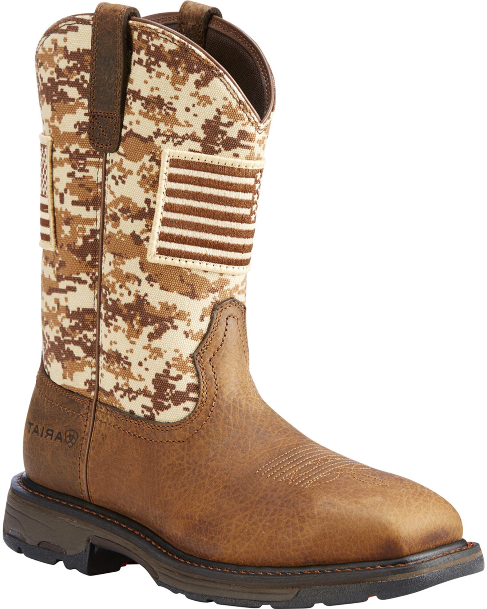 Square toe camo boots store