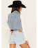 Image #4 - Rock & Roll Denim Women's Light Wash Fringe Vest , Light Wash, hi-res