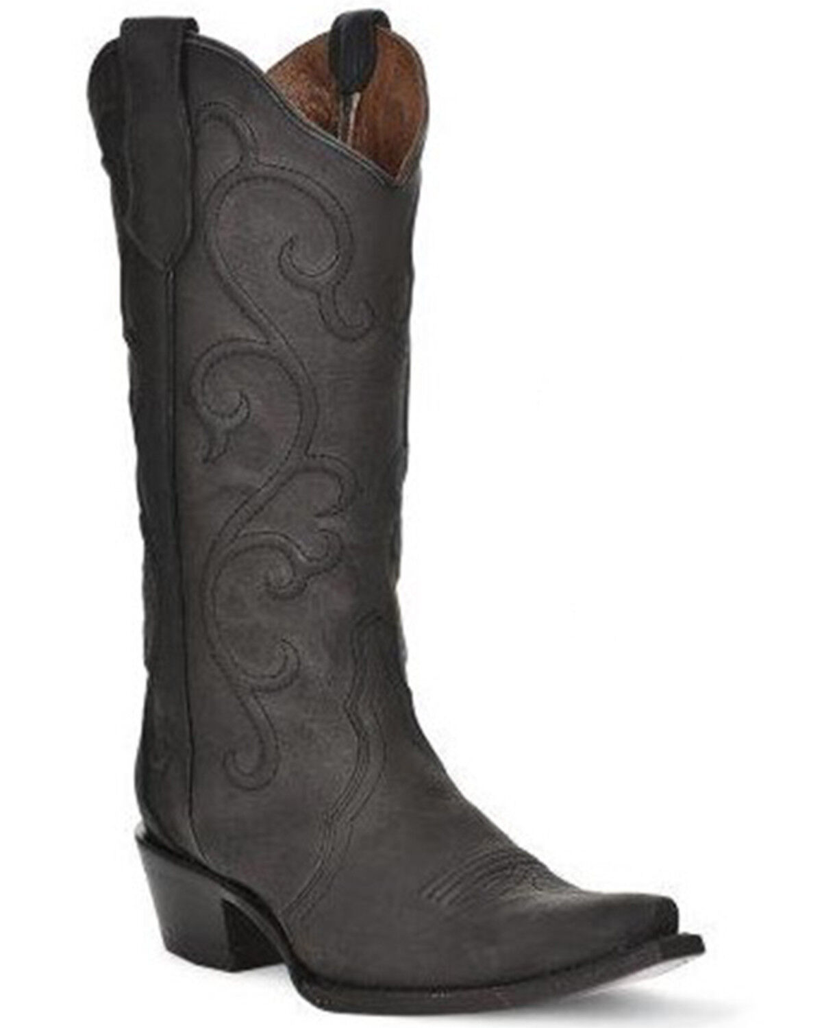 Image #1 - Circle G Women's Western Boots - Snip Toe, Black, hi-res