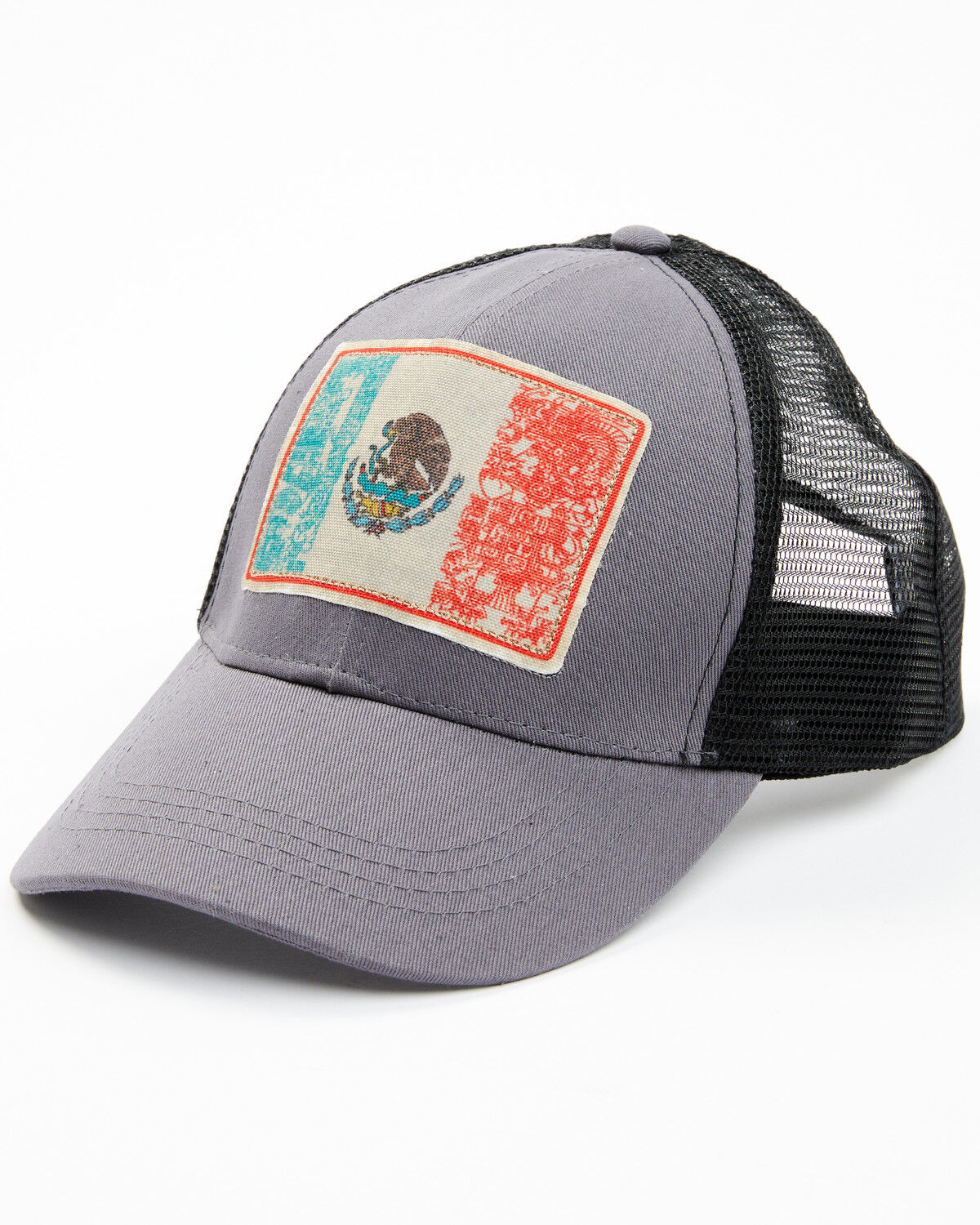 Image #1 - Cody James Men's Mexico Flag Ball Cap, Dark Grey, hi-res