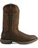 Durango Rebel Men's Pull On Western Boots - Round Toe, Chocolate, hi-res
