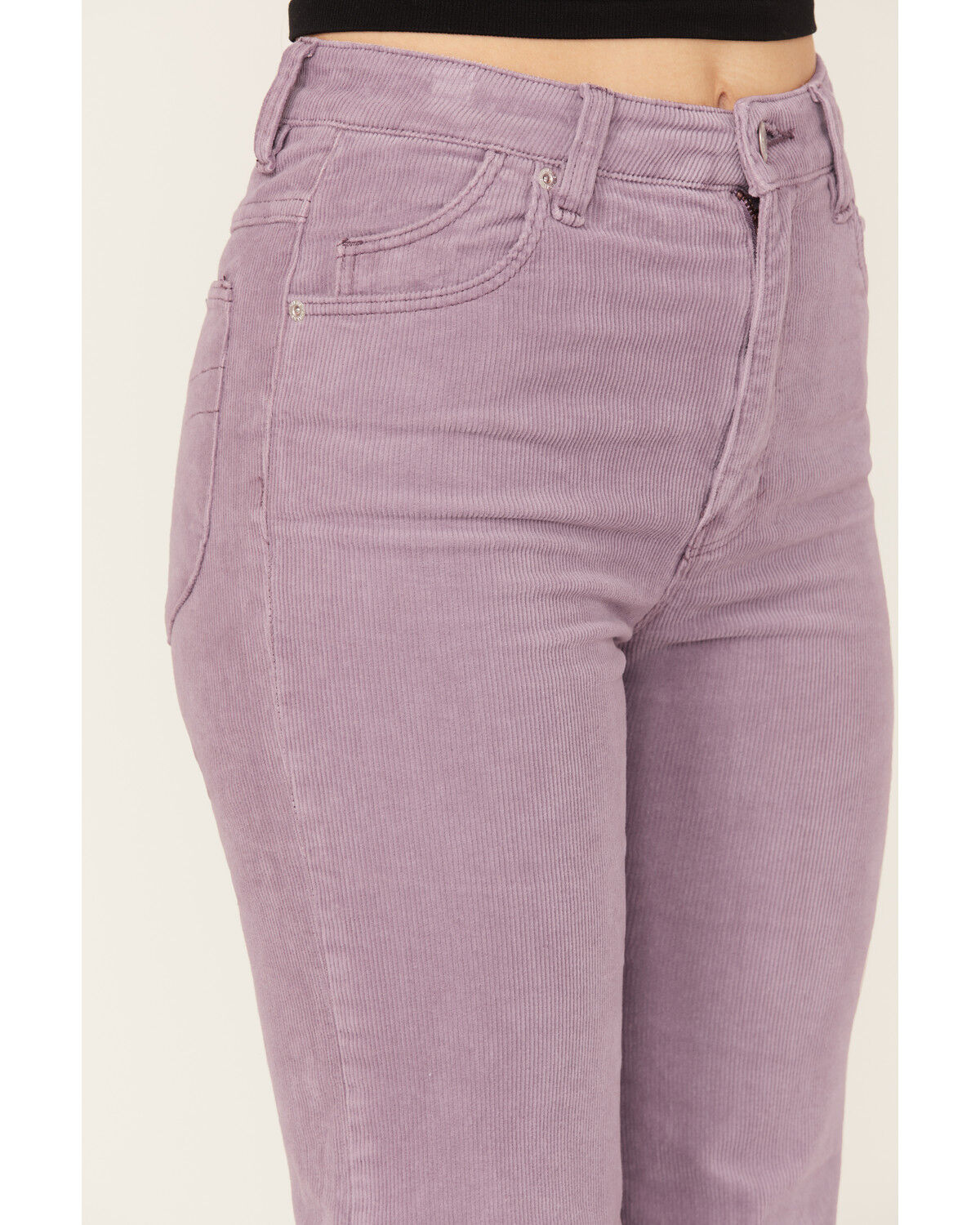 Image #2 - Rolla's Women's East Coast High Rise Corduroy Flare Pants, Light Purple, hi-res