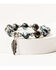 Image #2 - Shyanne Women's Silver Concho & Multicolored Beaded 4-piece Bracelet Set, Silver, hi-res