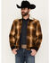 Image #1 - Pendleton Men's Jacksonville Ombre Plaid Print Snap Jacket, Brown, hi-res