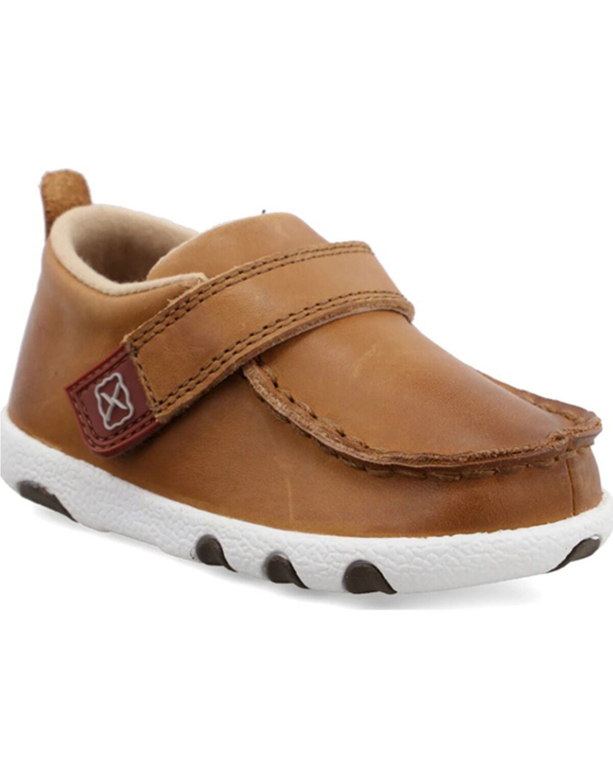 Twisted X Infant Boys' Driving Western Shoe - Moc Toe, Tan, hi-res