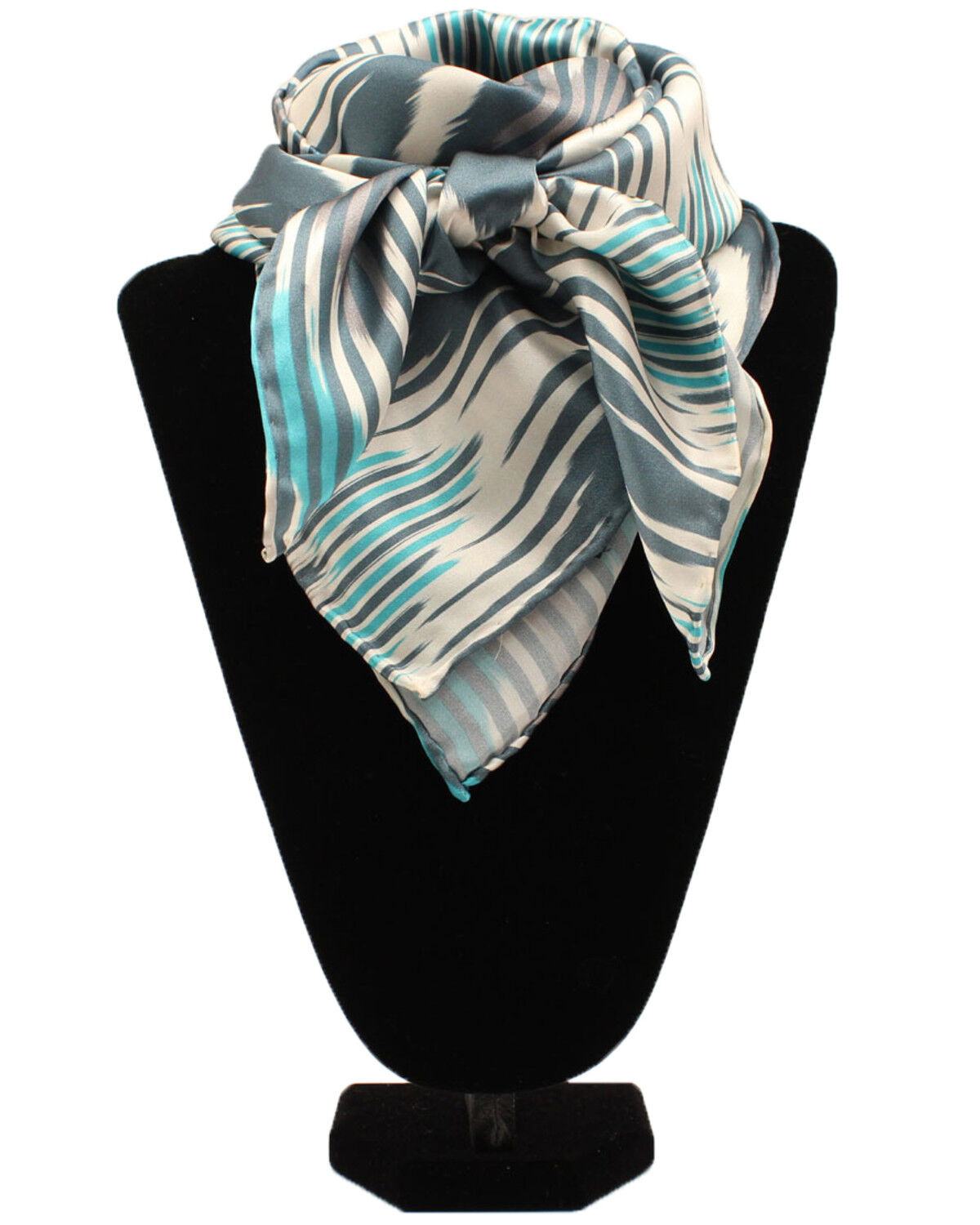 Image #1 - M&F Western Women's Chevron Wild Rag Scarf, Turquoise, hi-res