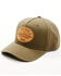 Image #1 - Brothers and Sons Men's Provisions For The Rugged Leather Patch Ball Cap, Olive, hi-res