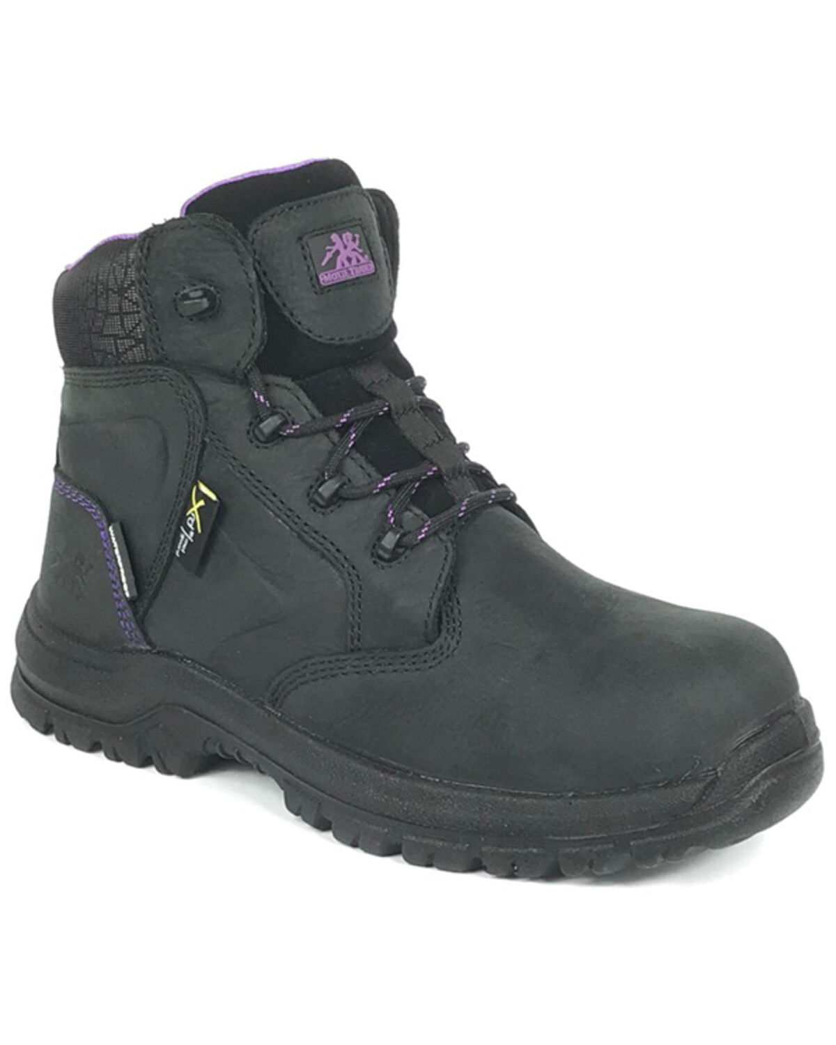 Image #1 - Moxie Trades Women's 6" Tina Waterproof Work Boots - Composite Toe, Black, hi-res