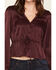 Image #3 - Idyllwind Women's Berwick Tie-Front Blouse, Wine, hi-res