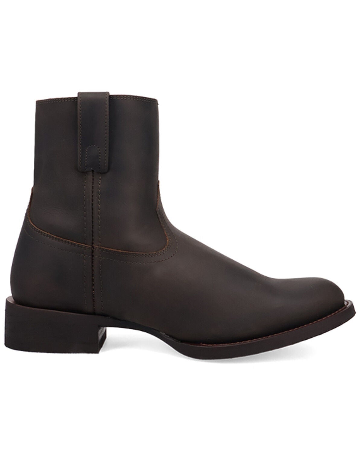 Image #2 - Laredo Men's Vanguard Ankle Boots - Round Toe, Charcoal, hi-res