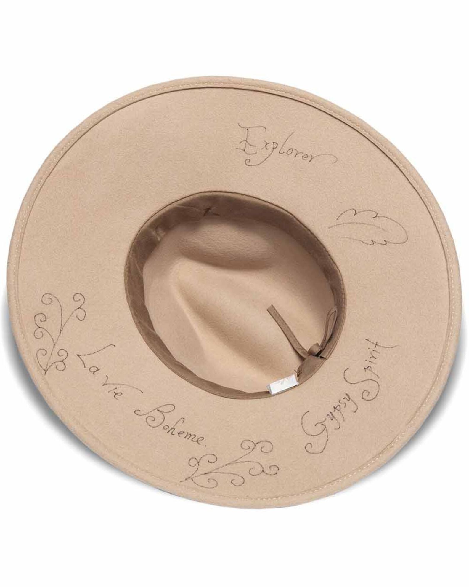 Image #3 - 'ale by Alessandra Women's Traveler Felt Western Fashion Hat, Cream, hi-res