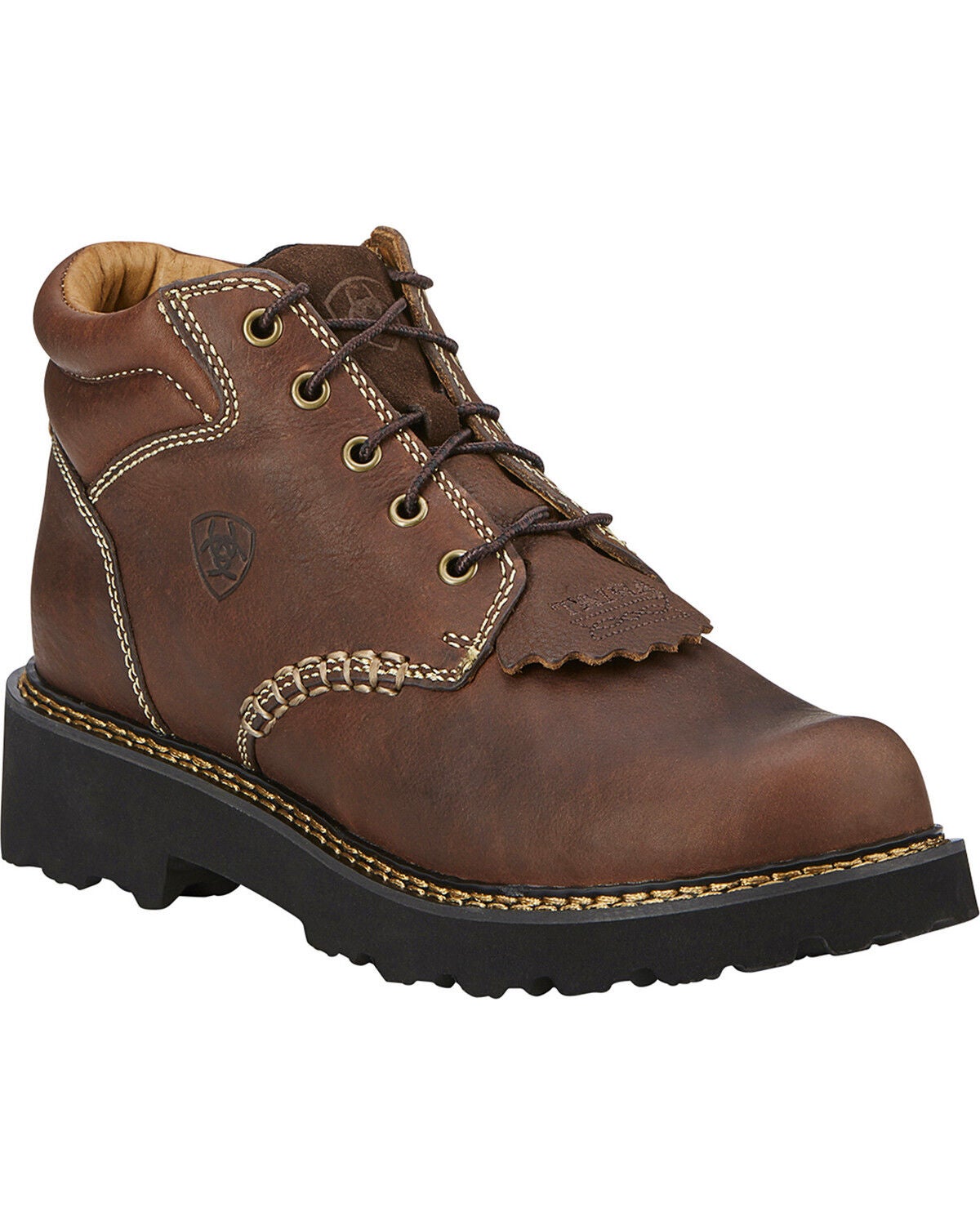 Image #1 - Ariat Canyon Lace-Up Work Boots - Round Toe, Copper, hi-res
