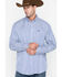 Image #6 - Cinch Men's Royal Blue Striped Western Shirt - Big & Tall, Royal Blue, hi-res