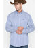 Image #6 - Cinch Men's Royal Blue Striped Western Shirt - Big & Tall, Royal Blue, hi-res