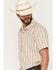 Image #2 - Gibson Trading Co Men's Canyon Striped Short Sleeve Button-Down Western Shirt, Tan, hi-res