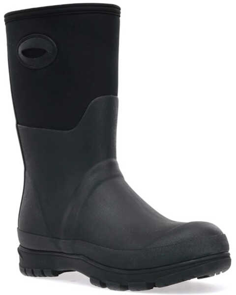 Western Chief Women's Solid Neoprene Mid Rain Boots - Round Toe, Black, hi-res