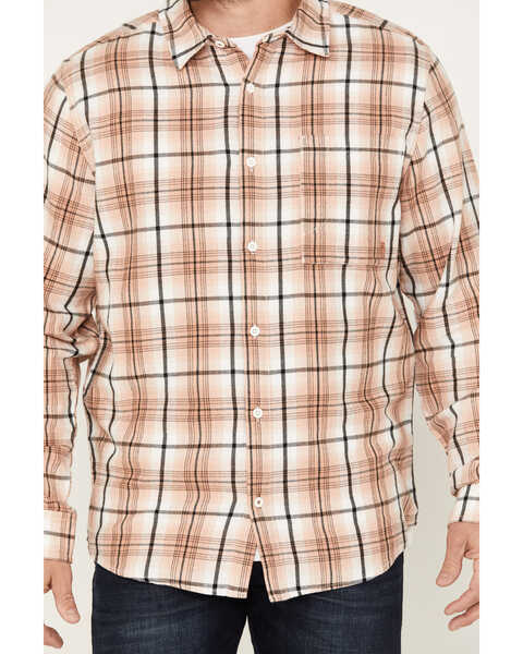 Image #3 - Brothers and Sons Men's Casual Plaid Long Sleeve Button-Down Western Shirt, Suntan, hi-res