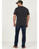 Image #3 - Brothers and Sons Men's Diamond Back Dark Wash Stretch Slim Straight Jeans, Dark Wash, hi-res