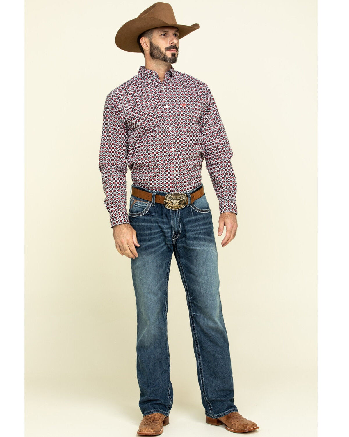 Image #1 - Ariat Men's M4 Coltrane Durango Bootcut Jeans - Big, Indigo, hi-res