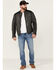 Image #2 - Maruitius Leather Men's Plexo Gray Zip-Front Leather Moto Jacket, , hi-res